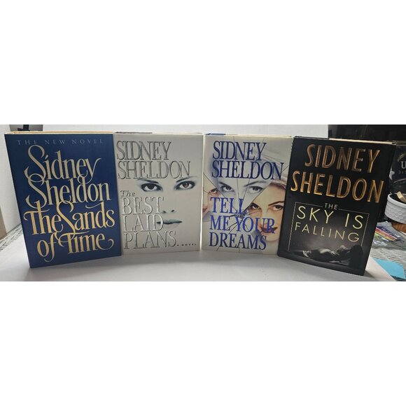Sidney Sheldon Hardcover Book Lot of 4 The Sands Of Time The Best Laid Plans Tel - Picture 2 of 6